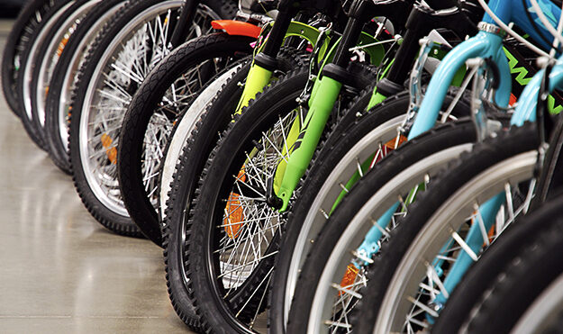 Row of bikes