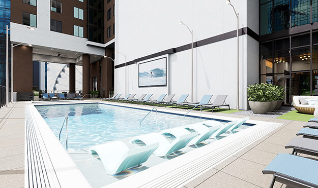 Resort style pool