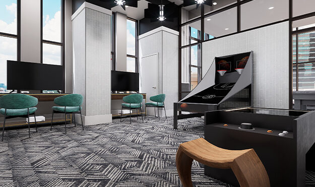 Game room with multiple activities