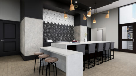 Interior lounge bar