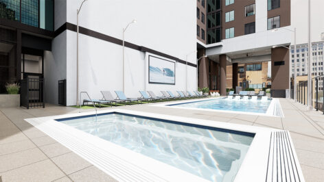 Resort style pool