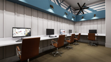 Academic computer lounge