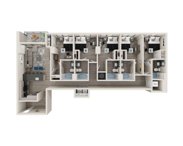 Forestdale - 5x5 Floor plan