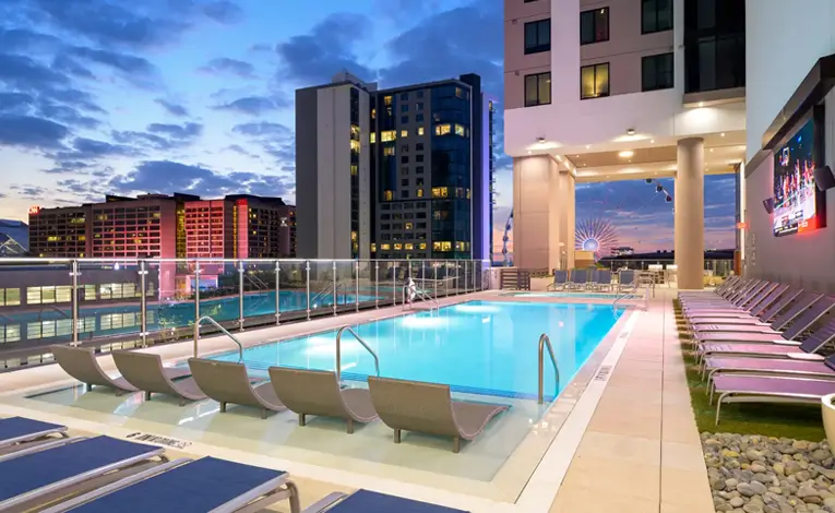 resort style pool