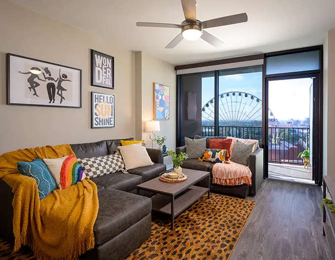 furnished living space