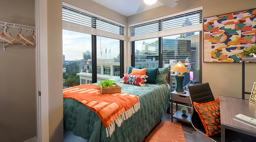 furnished bedroom