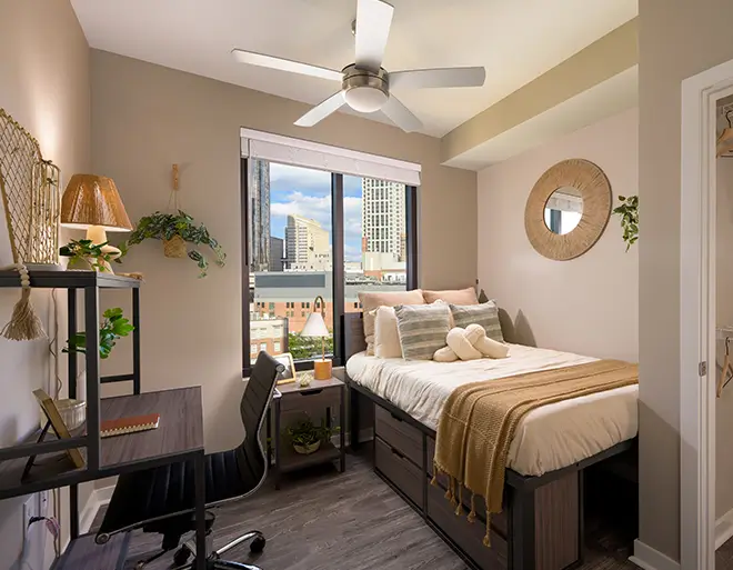 furnished living space