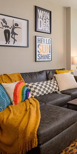 furnished living space