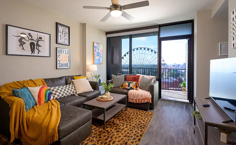 furnished living space