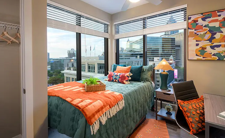 furnished bedroom