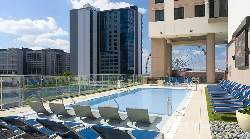 resort style pool