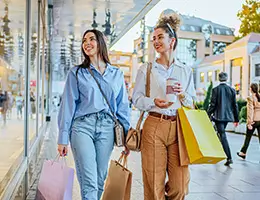 young woman shopping
